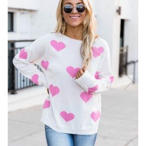NEW pinklily hearts sweater